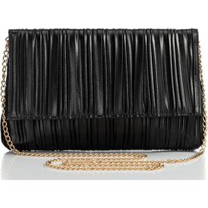Women Black Crystal Bag with Rhinestones Wedding Party formal Handbag.